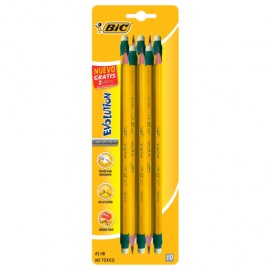 LAPIZ BIC EVOLUTION AMARILLO 8 - Envío Gratuito