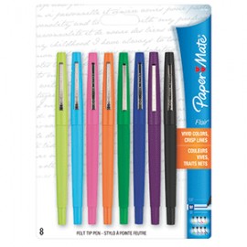 ESTUCHE DE 8 FLAIR PUNTO MEDIANO PAPER MATE - Envío Gratuito