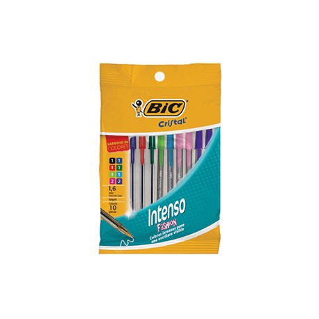 BOLIGRAFO BOLD BIC FASHION CON 10 PIEZAS - Envío Gratuito