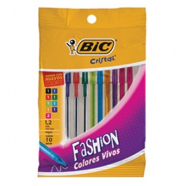 BOLIGRAFO BIC SHIMMERS COLORES SURTIDOS 6 MAS 4 - Envío Gratuito