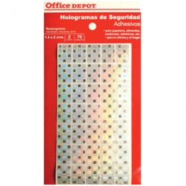 ETIQUETAS CIRCULARES OFFICE DEPOT DE SEGURIDAD C70 - Envío Gratuito