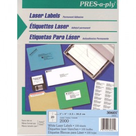 ETIQUETAS PRESS-PLY AVERY CON 2000 DE 1X4 - Envío Gratuito