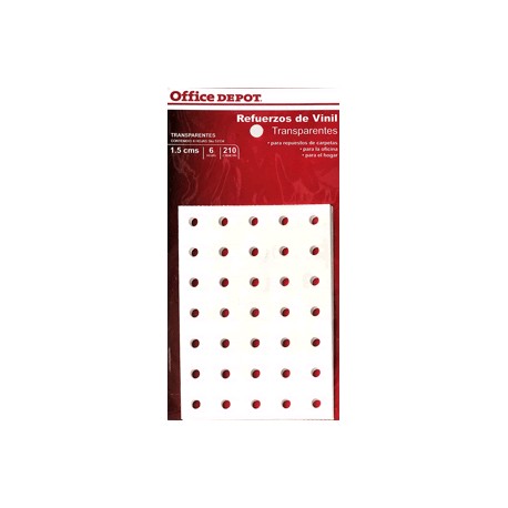 REFUERZOS PARA CARPETA OFFICE DEPOT TRANSPAR C/210 - Envío Gratuito