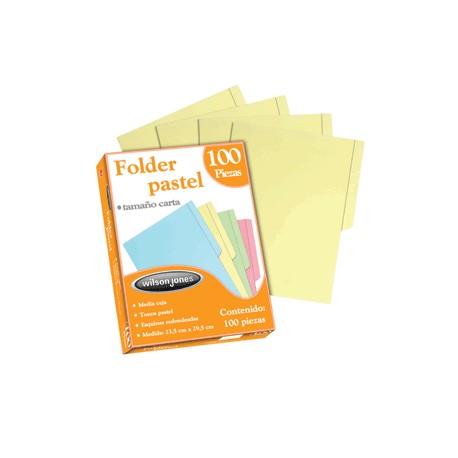 FOLDER CARTA ACCO AMARILLO CON 100 PIEZAS - Envío Gratuito