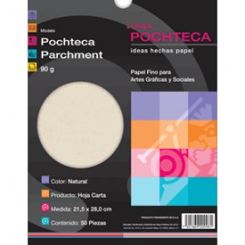 POCHTECA,PAPEL PARCHMENT NATURAL CARTA CON 50 HOJAS POCHTECA - Envío Gratuito