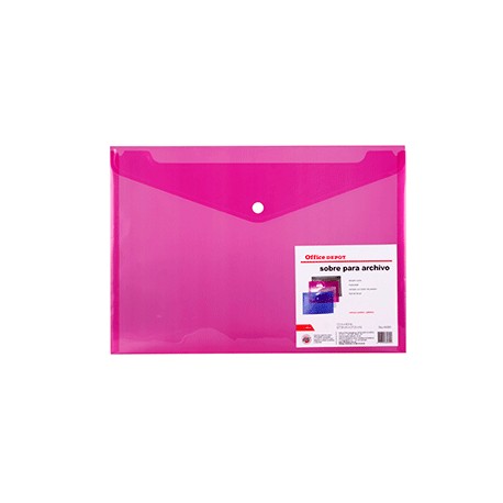 SOBRE DE PLASTICO CARTA OFFICE DEPOT CON BOTON - Envío Gratuito
