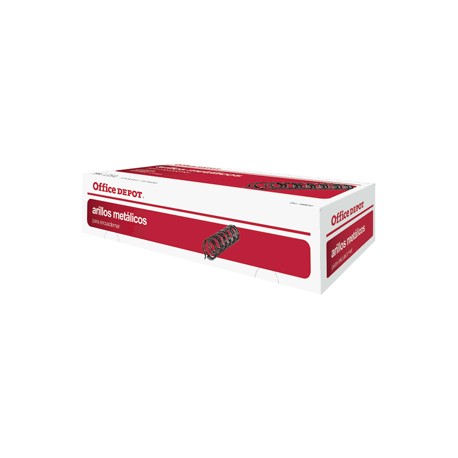 CAJA DE ARILLO METALICO OFFICE DEPOT 3/8 NEGRO - Envío Gratuito