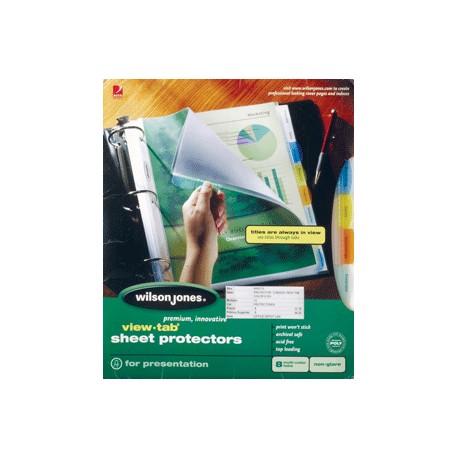 PROTECTOR DE HOJAS WILSON JONES COLOR 8 DIVISIONES - Envío Gratuito