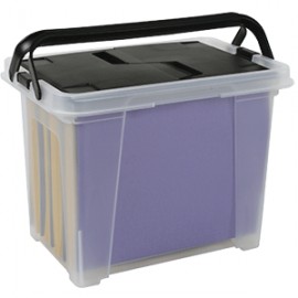 CAJA DE PLASTICO OFFICE DEPOT PORTATIL ARCHIVO - Envío Gratuito