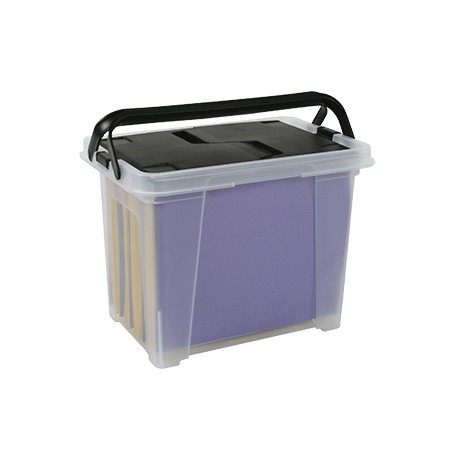 CAJA DE PLASTICO OFFICE DEPOT PORTATIL ARCHIVO - Envío Gratuito