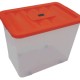 CAJA EUROPLAST ERICK 46 CON RUEDAS TAPA NARANJA - Envío Gratuito