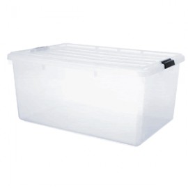 CAJA DE PLASTICO IRIS CLEAR-STACKS 64 LITROS - Envío Gratuito