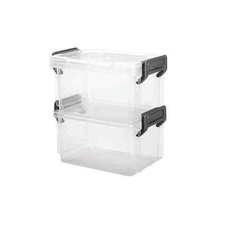 CAJAS DE PLASTICO IRIS 300 ML 2 PIEZAS - Envío Gratuito