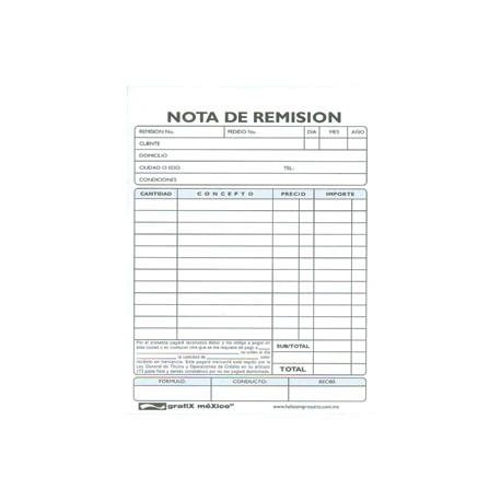 REMISION 1/4 CARTA CGRAFIX AUTOCOPIANTE 3 PAQUETES - Envío Gratuito