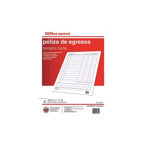 COMPROBANTE GASTOS OFFICE DEPOT 1/4 CARTA