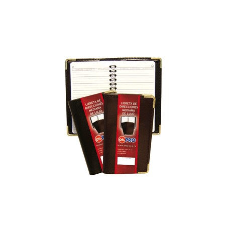 LIBRETA DE DIRECCIONES OFI-PRO MEDIANA NEGRO - Envío Gratuito