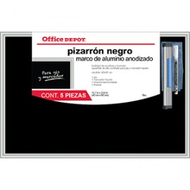 PIZARRON OFFICE DEPOT NEGRO 40X60 - Envío Gratuito