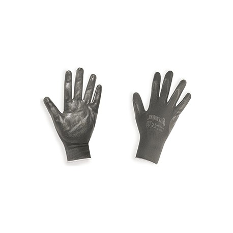 GUANTE NEGRO SILVERLINE PALMA DE NITRILO No9 NYLON1 - Envío Gratuito