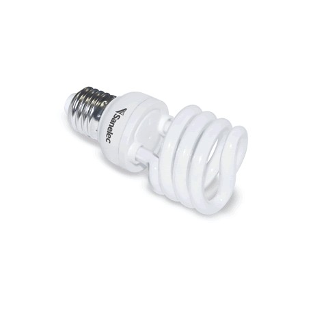 FOCO SANELEC AHORRADOR TWISTER T2 LUZ FRIA 15W - Envío Gratuito