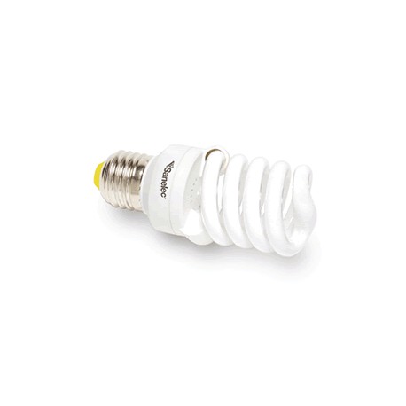 FOCO SANELEC TWIST AHORRADOR LUZ CALIDA 15W - Envío Gratuito