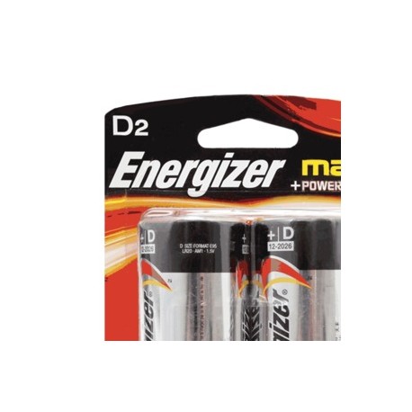 PILA ENERGIZER MAX D BLISTER CON 2 PIEZAS - Envío Gratuito