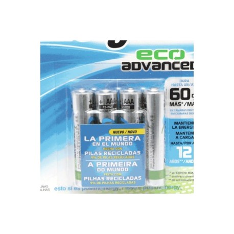 PILA ENERGIZER ECO ADVANCED AAA - Envío Gratuito
