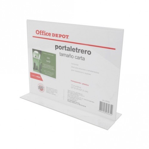 MARCO OFFICE DEPOT DE ACRILICO VERTICAL 4X6 IN