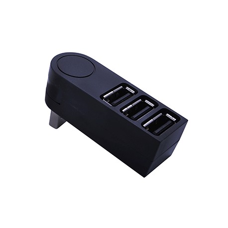 HUB USB SPECTRA 2.0 3 PUERTOS USB GIRATORIA 360G - Envío Gratuito