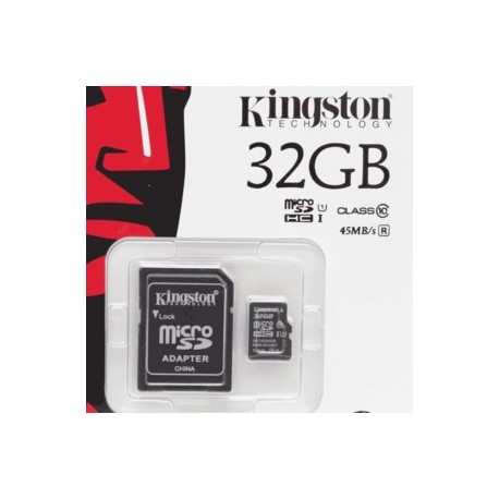 TARJETA MICRO SD KINGSTON 32GB CLASE 10 - Envío Gratuito