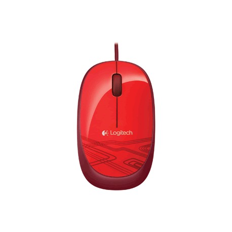 MOUSE ALAMBRICO LOGITECH M105 ROJO - Envío Gratuito