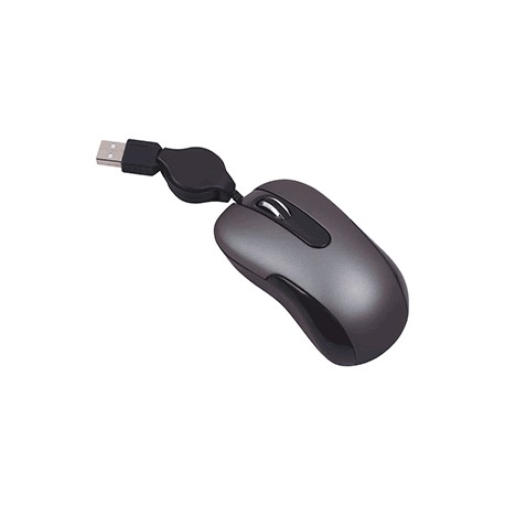 MOUSE ALAMBRICO SPECTRA 1000 DPI CABLE RETRACTIL - Envío Gratuito