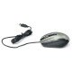 MOUSE ALAMBRICO SPECTRA OPTICO 800DPI NEGRO/PLATA - Envío Gratuito