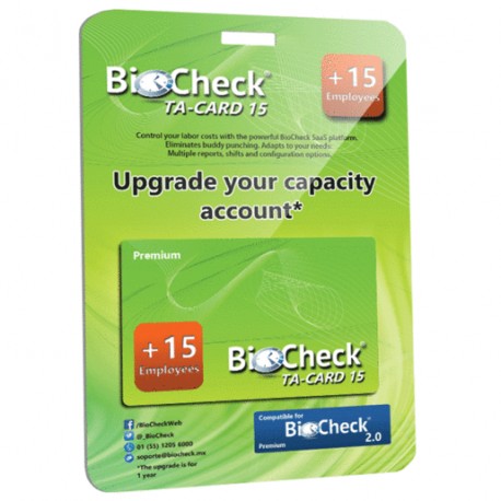 TARJETA BCW BIOCHECK 5 E PLATAFORMA PREMIUM - Envío Gratuito