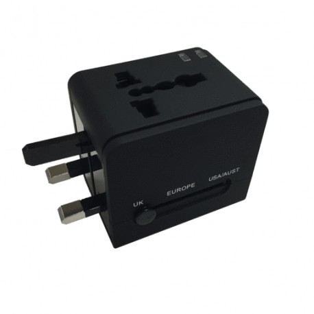 ADAPTADOR UNIVERSAL SPECTRA (1 ENTRADA, 2 USB) - Envío Gratuito