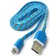 CABLE USB A LIGHTNING SPECTRA (1 MT, FLAT TEJIDO) - Envío Gratuito