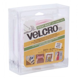 VELCRO STICKY BACK BLANCO ROLLO 19MM X 4M - Envío Gratuito