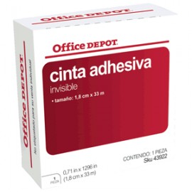 CINTA INVISIBLE OFFICE DEPOT 18X33 CON 6 PAQUETES - Envío Gratuito