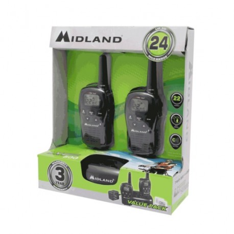 RADIO DE DOS VIAS MIDLAND LXT500VP3 22 CANALES - Envío Gratuito