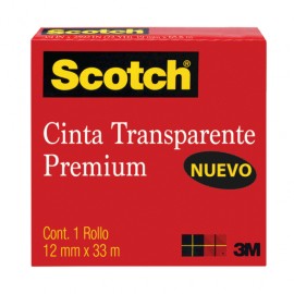 CINTA TRANSPARENTE 12MM X 33M - Envío Gratuito