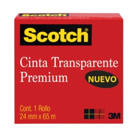 CINTA TRANSPARENTE 24MM X 65M - Envío Gratuito