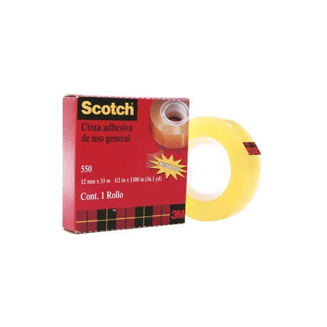 CINTA ADHESIVA SCOTCH 550 18MM X 33M - Envío Gratuito