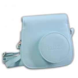 FUNDA DE PIEL PARA INSTAX MINI8 COLOR AZUL - Envío Gratuito