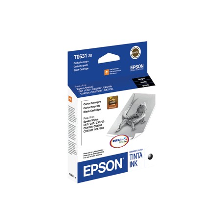 CARTUCHO EPSON TO63120 NEGRO - Envío Gratuito