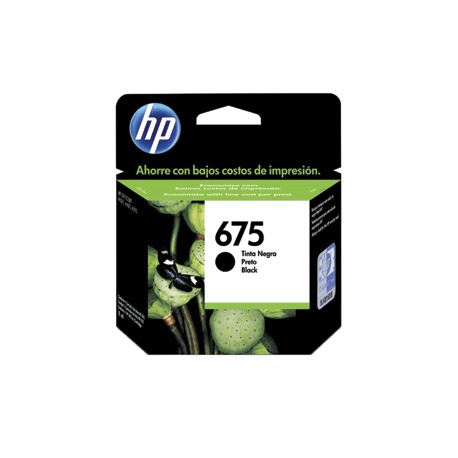 CARTUCHO DE TINTA NEGRA HP 675 (CN6920AL) - Envío Gratuito