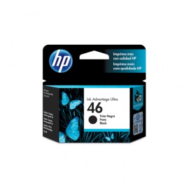 CARTUCHO DE TINTA NEGRA HP 46 (CZ637AL) - Envío Gratuito