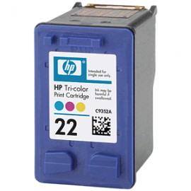 CARTUCHO DE TINTA TRICOLOR HP 22 (C9352AL) - Envío Gratuito