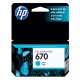 CARTUCHO DE TINTA CIAN HP 670 (CZ114AL) - Envío Gratuito