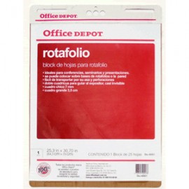 BLOCK P/ROTAFOLIO OFFICE DEPOT 25 HOJAS 64X78CM - Envío Gratuito