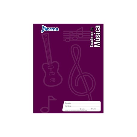 CUADERNO PROFESIONAL COSIDO MUSICA NORMA 80 HOJAS - Envío Gratuito