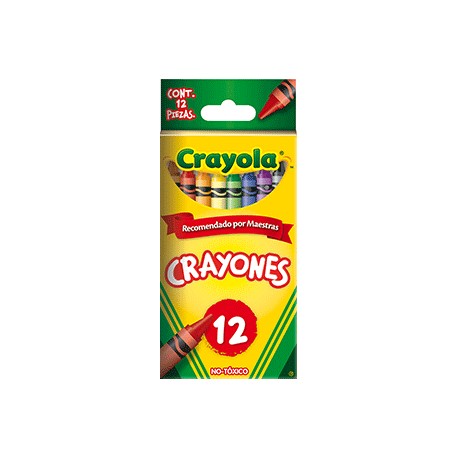 CRAYON ESTANDAR CRAYOLA COLORES SURTIDOS CAJA C/12 - Envío Gratuito